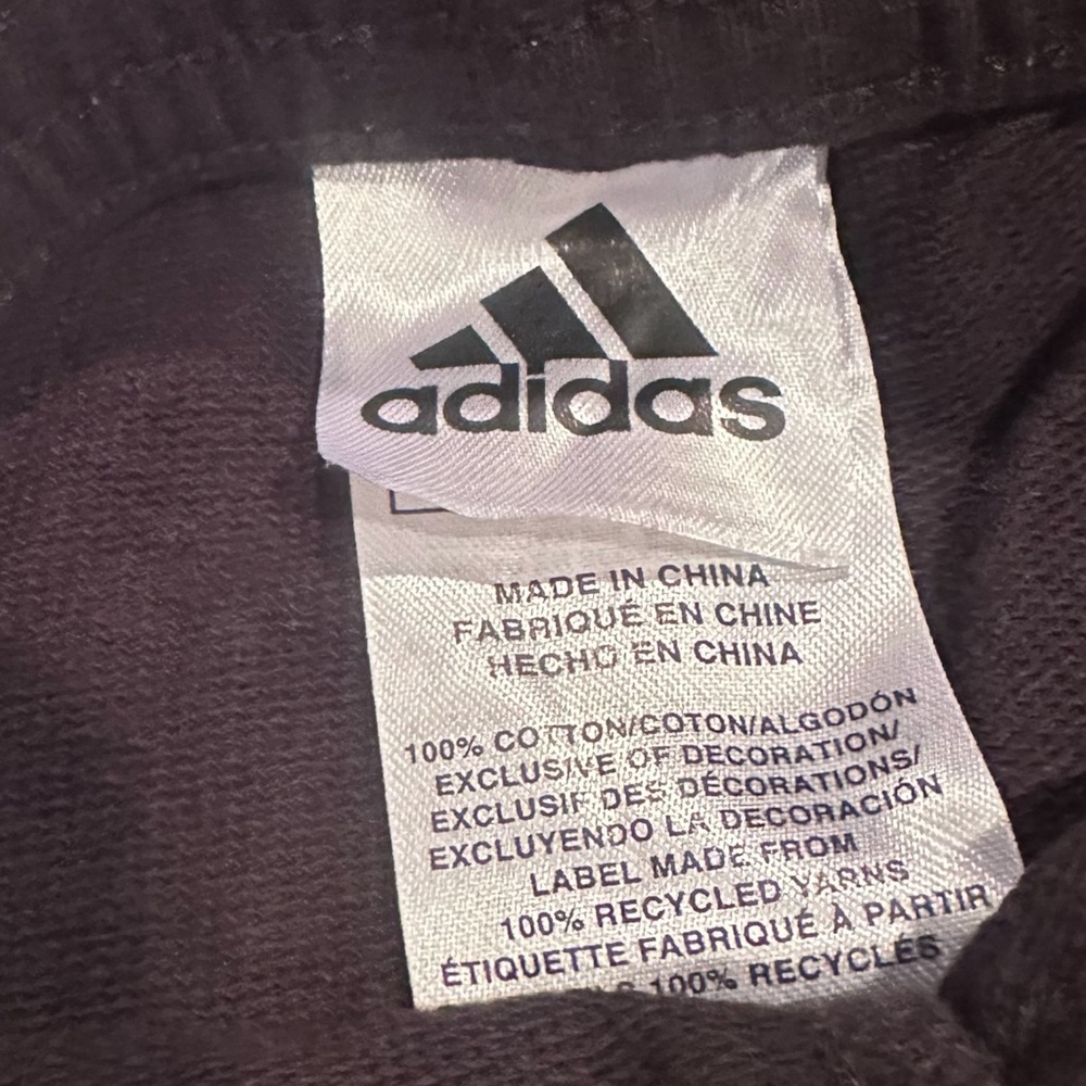 Adidas Baby Black And White Stripe Sweatpants Size 6 Months - Picture 4 of 6